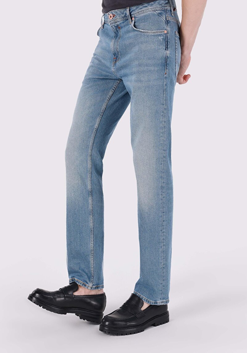 Зображення 045 David Джинси Чоловічі Блакитні Класичного Крою Cl1064397