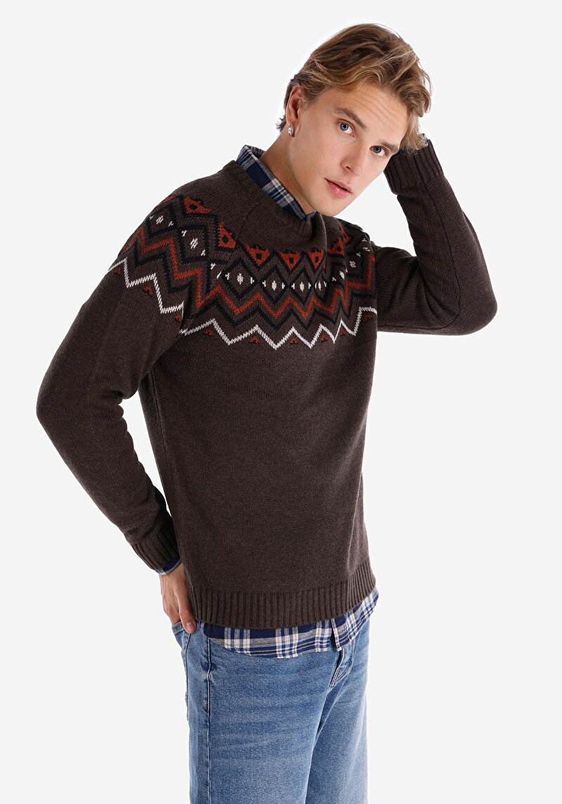 Зображення Светр Чоловічий Коричневий Cl1066049