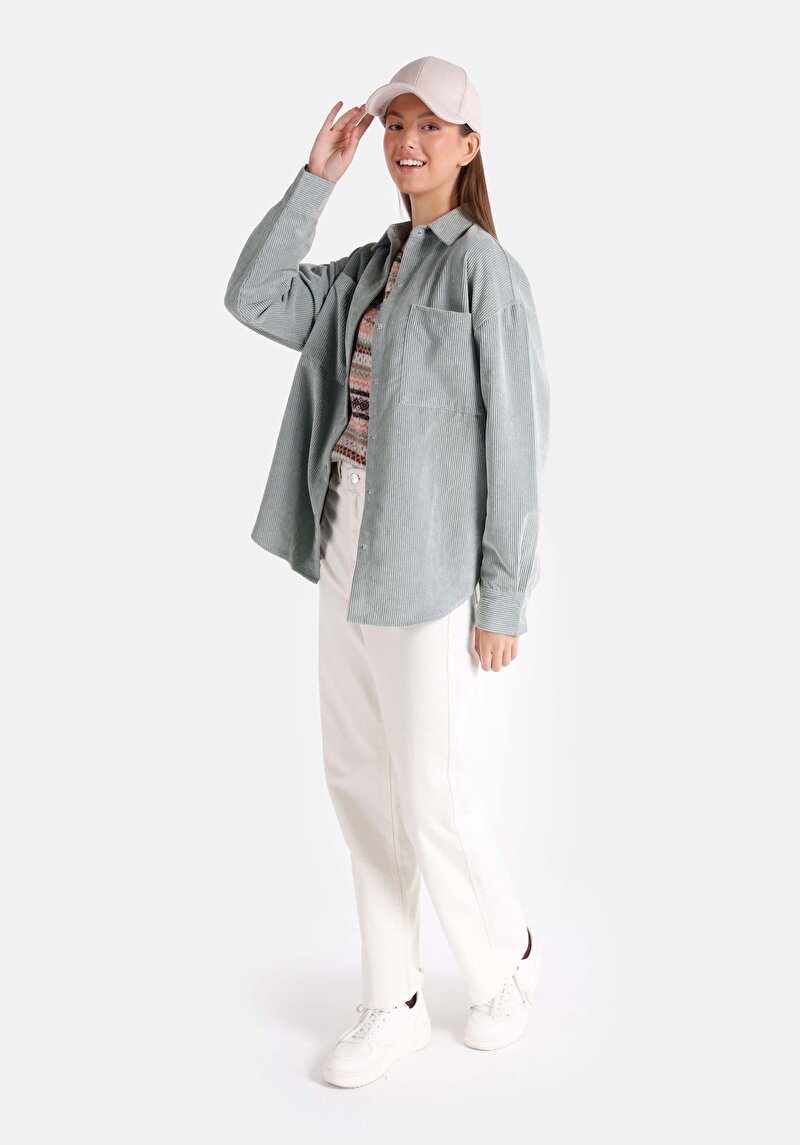 Показати інформацію про Сорочка З Довгим Рукавом Жіноча Зелена  Cl1066055