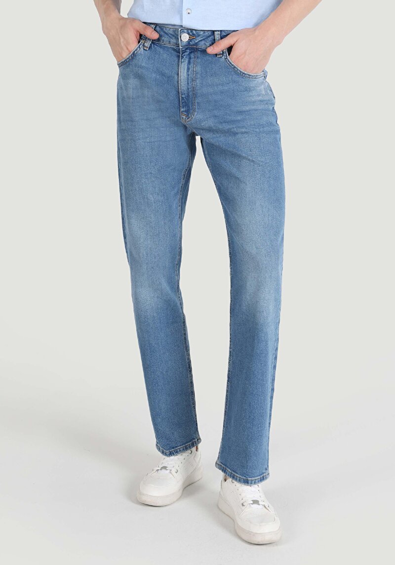 Зображення 045 David Джинси Чоловічі Блакитні Класичного Крою Cl1066104