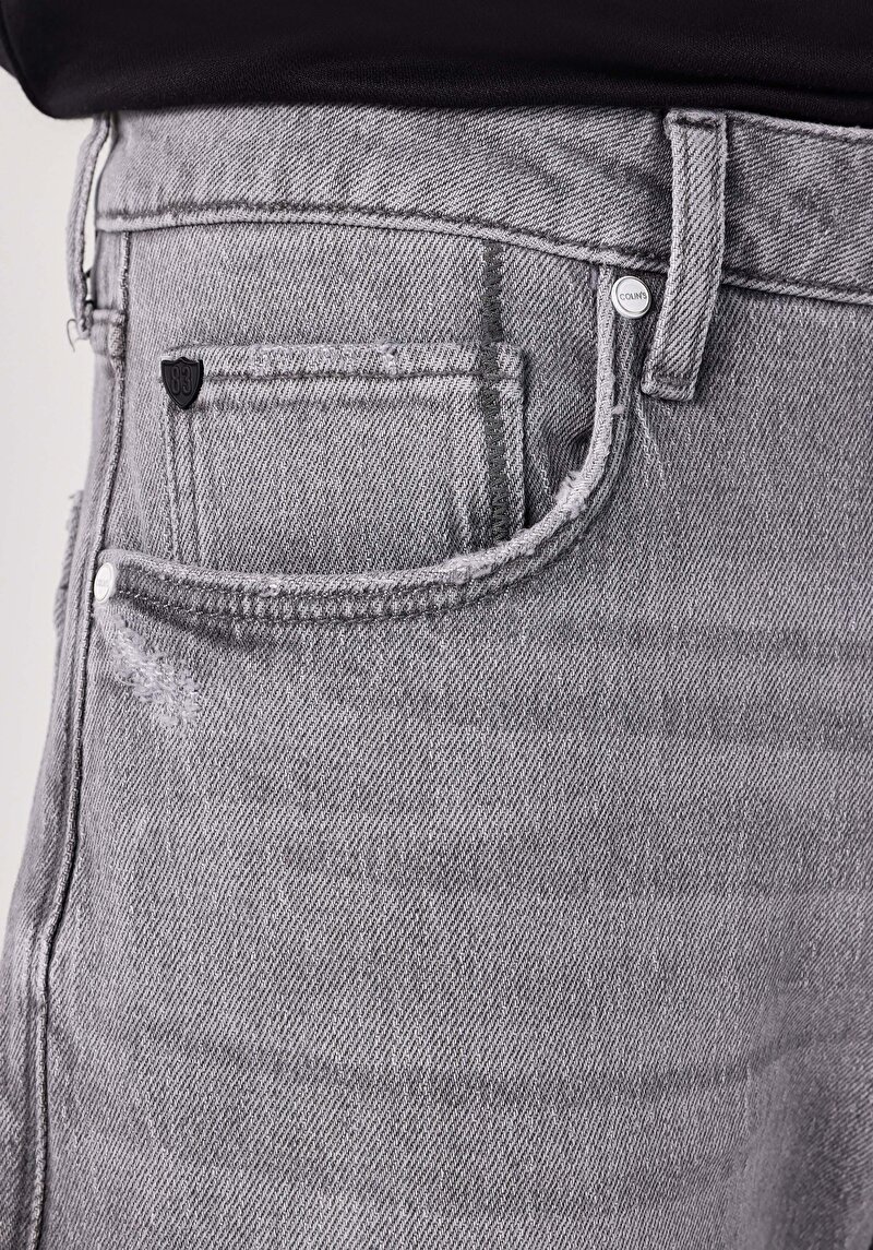 Показати інформацію про 045 David Джинси Чоловічі Сірі Класичного Крою Cl1064404