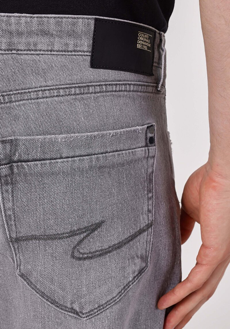 Показати інформацію про 045 David Джинси Чоловічі Сірі Класичного Крою Cl1064404