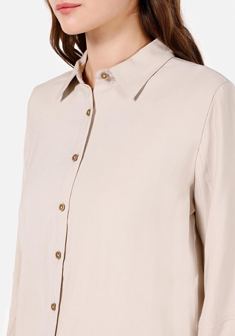 Зображення Сорочка З Довгим Рукавом Жіноча Бежева Cl1072138