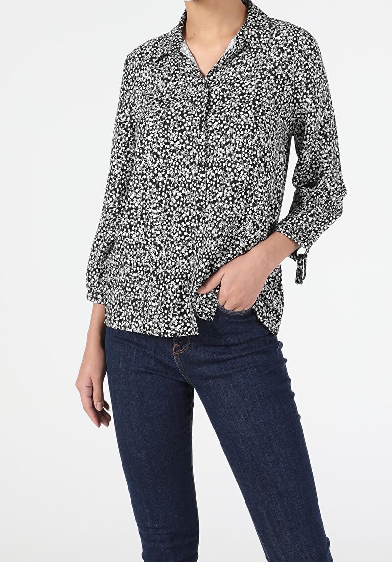 Зображення Сорочка З Довгим Рукавом Жіноча Чорна  Cl1052502