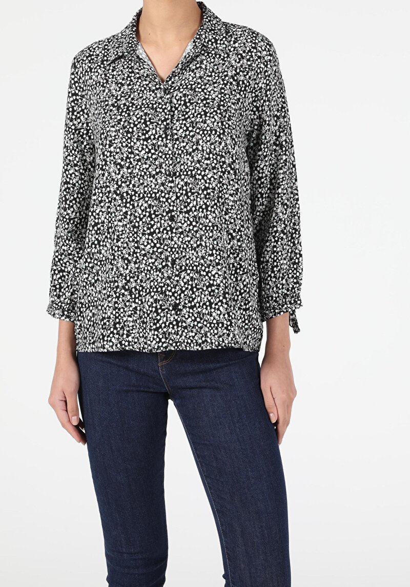 Показати інформацію про Сорочка З Довгим Рукавом Жіноча Чорна  Cl1052502