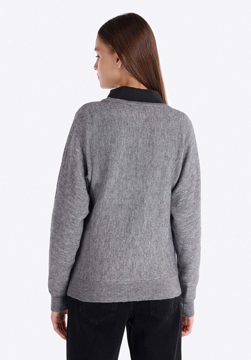 Показати інформацію про Светр Жіночий Сірий  Cl1066256