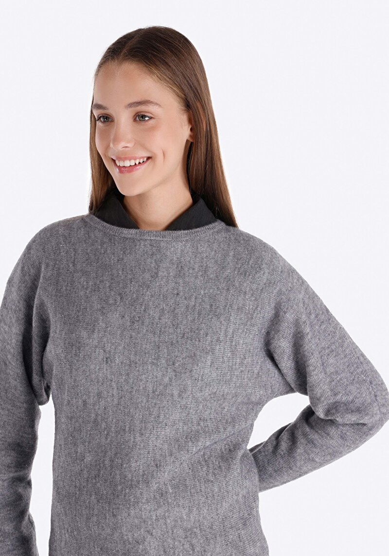 Показати інформацію про Светр Жіночий Сірий  Cl1066256