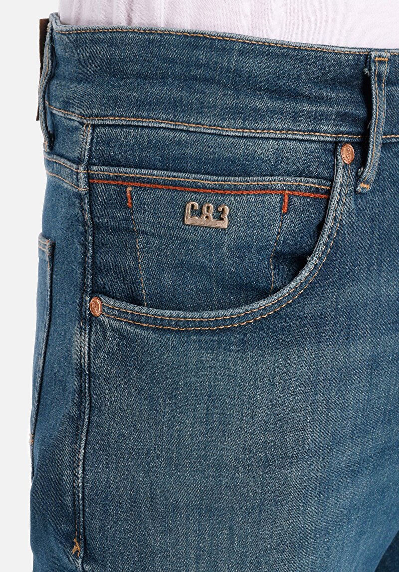 Показати інформацію про 041 Danny Джинси Чоловічі Блакитні Вузького Крою Cl1066263