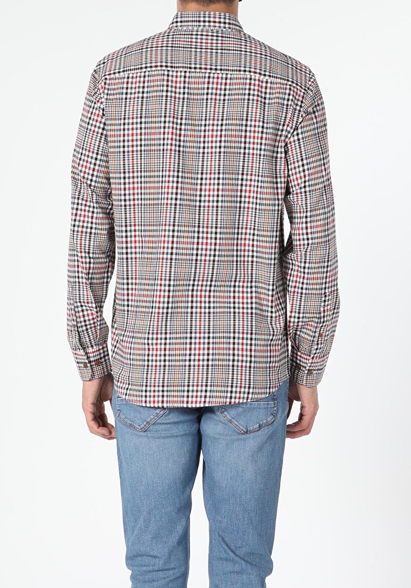 Показати інформацію про Сорочка З Довгим Рукавом Чоловіча Коричнева  Cl1054978