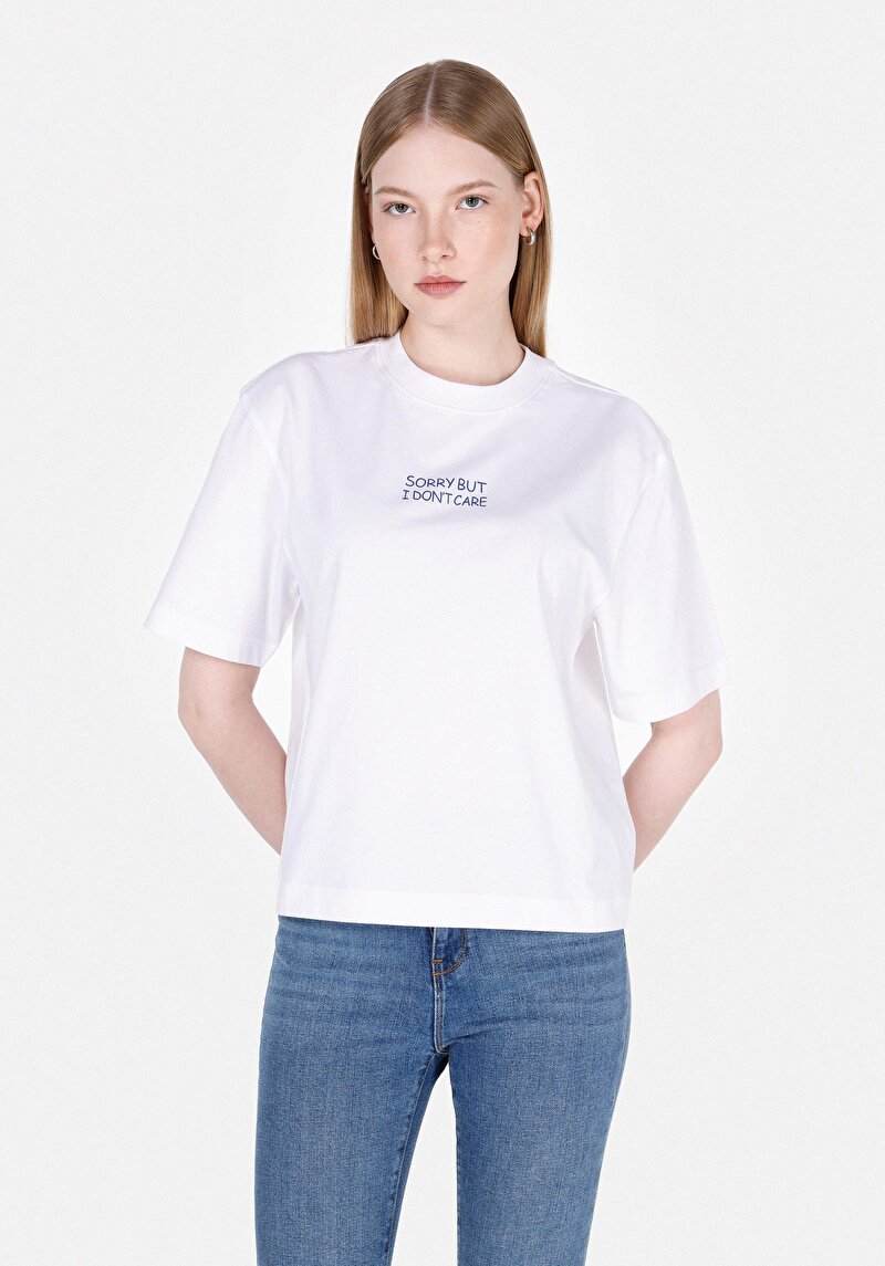 Зображення Футболка З Коротким Рукавом Жіноча Біла  Cl1072191