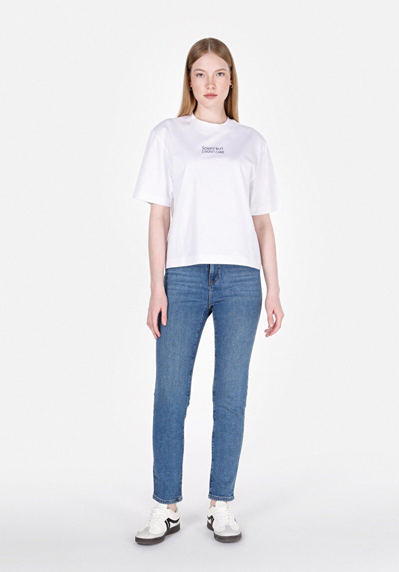 Показати інформацію про Футболка З Коротким Рукавом Жіноча Біла  Cl1072191