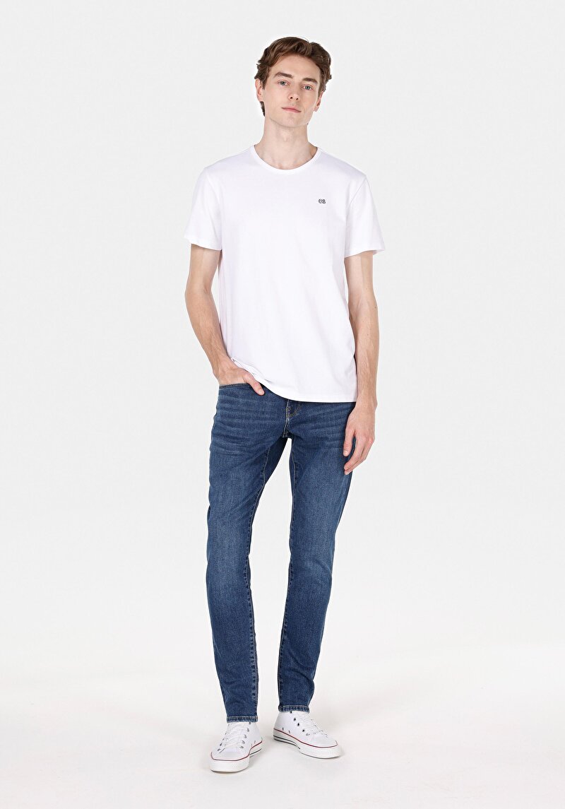 Зображення 041 Danny Джинси Чоловічі Сині Вузького Крою Cl1072197