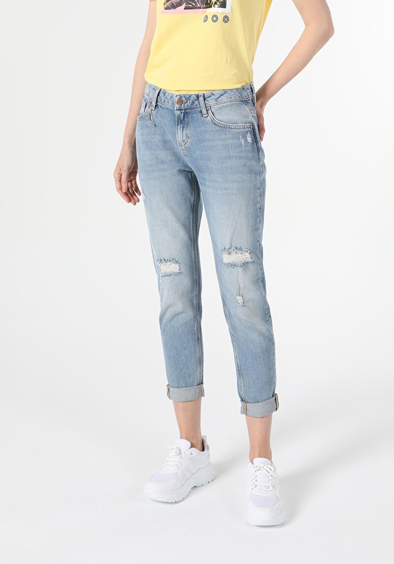 Зображення 893 Julia Джинси Жіночі Блакитні Бойфренди Cl1055540