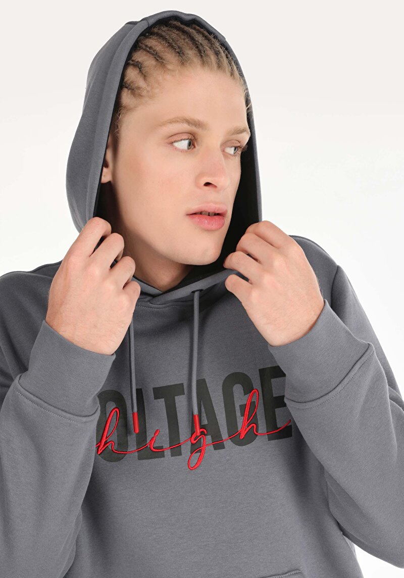 Показати інформацію про Толстовка Чоловіча Сіра  Cl1066305