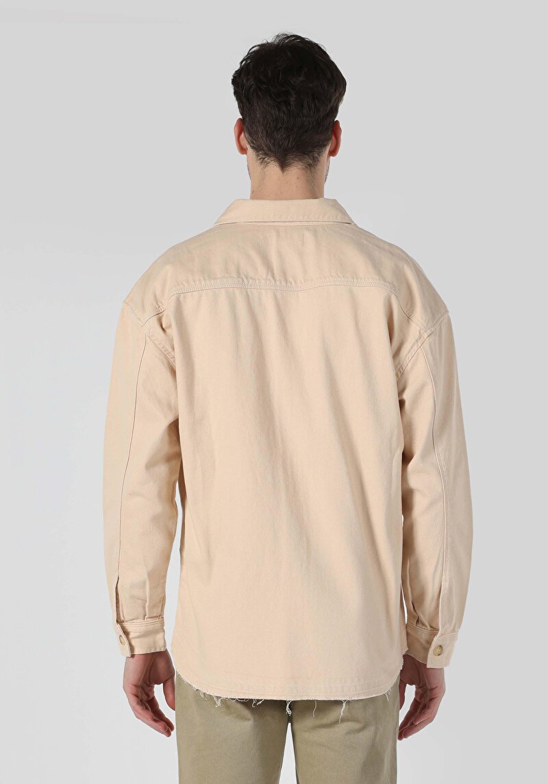 Показати інформацію про Сорочка З Довгим Рукавом Чоловіча Бежева  Cl1064566