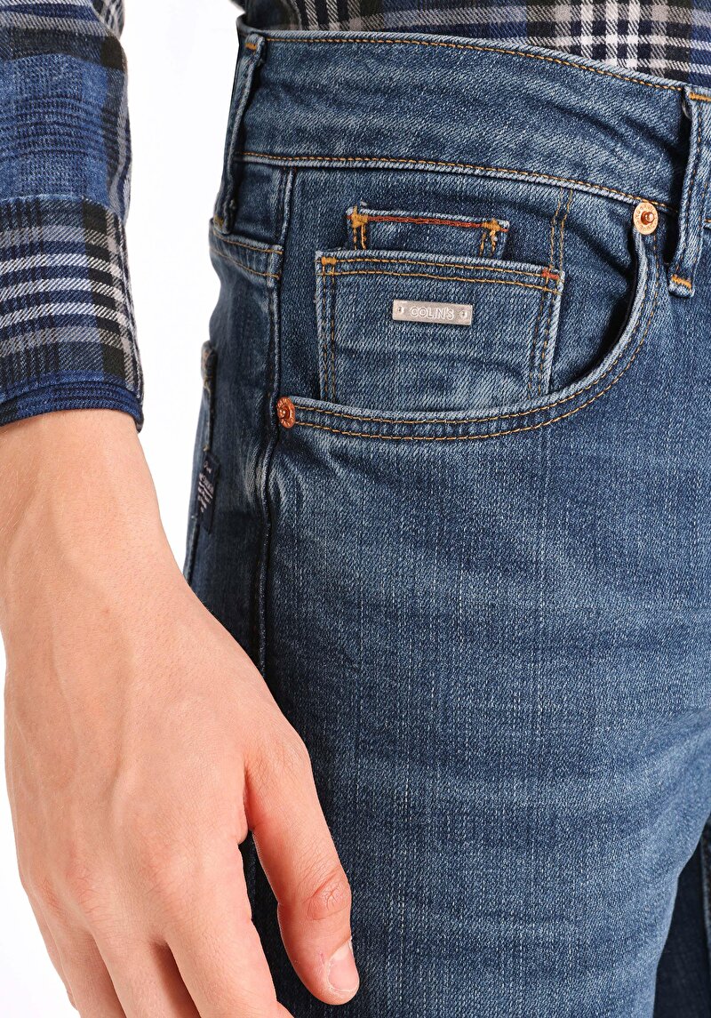 Показати інформацію про 044 Karl Джинси Чоловічі Блакитні Прямого Крою Cl1066313