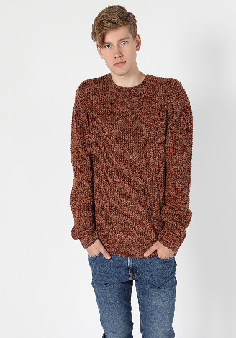 Показати інформацію про Светр Чоловічий Коричневий  Cl1056028