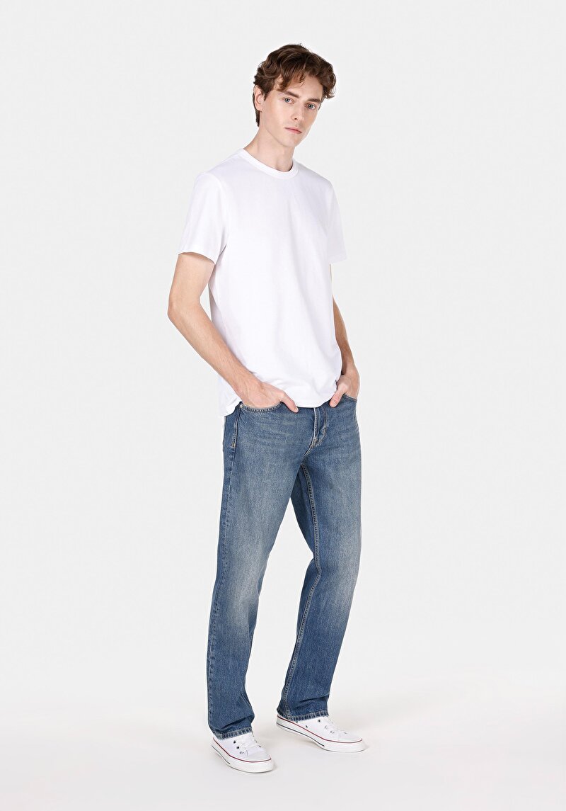 Зображення 045 David Джинси Чоловічі Блакитні Класичного Крою Cl1072210