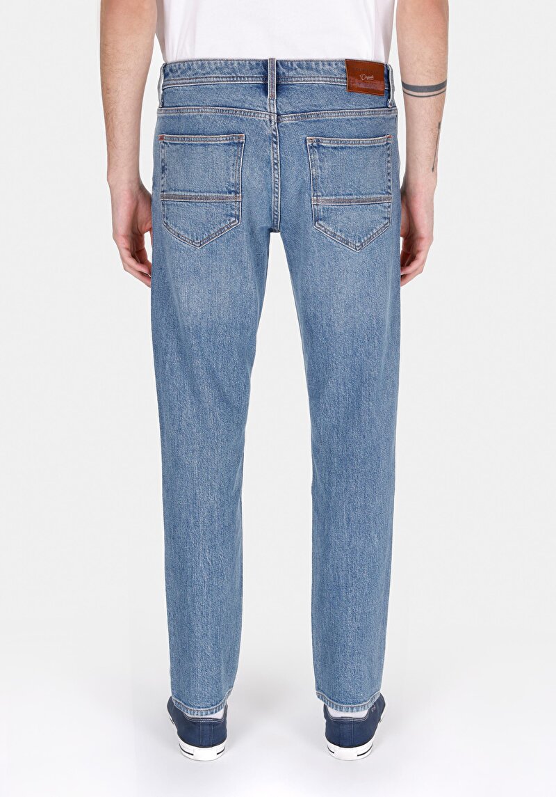 Зображення 044 Karl Джинси Чоловічі Блакитні Прямого Крою Cl1072223