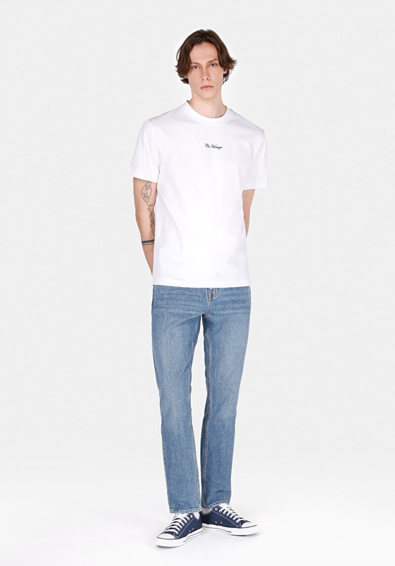 Зображення 044 Karl Джинси Чоловічі Блакитні Прямого Крою Cl1072223