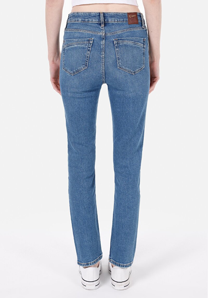 Зображення 703 Carla Джинси Жіночі Блакитні Вузького Крою Cl1072254