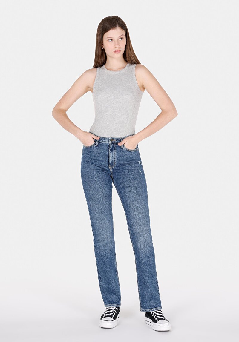 Зображення 792 Mila Джинси Жіночі Блакитні Класичного Крою Cl1072258