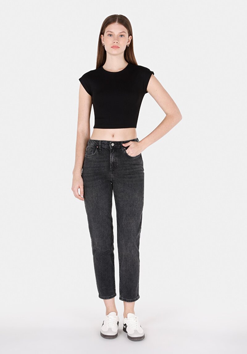 Зображення 896 Maria Джинси Жіночі Чорні Cl1072261