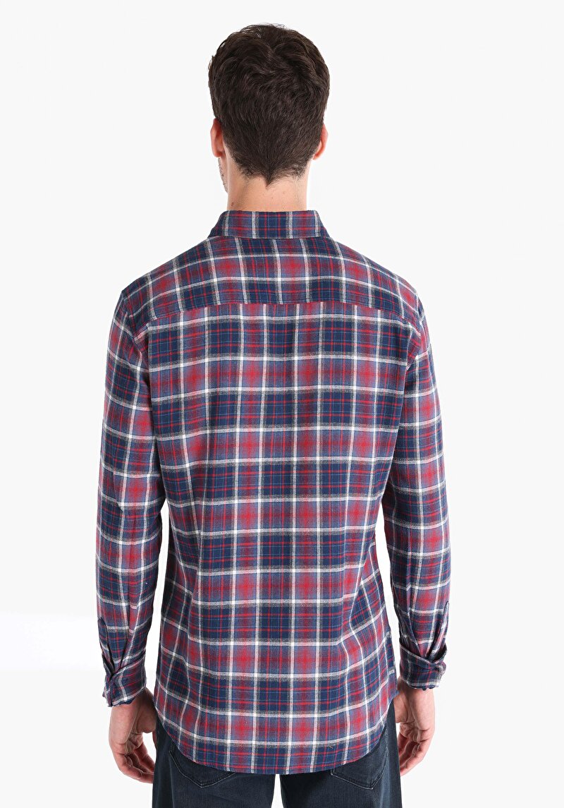 Показати інформацію про Сорочка З Довгим Рукавом Чоловіча Синя  Cl1066328