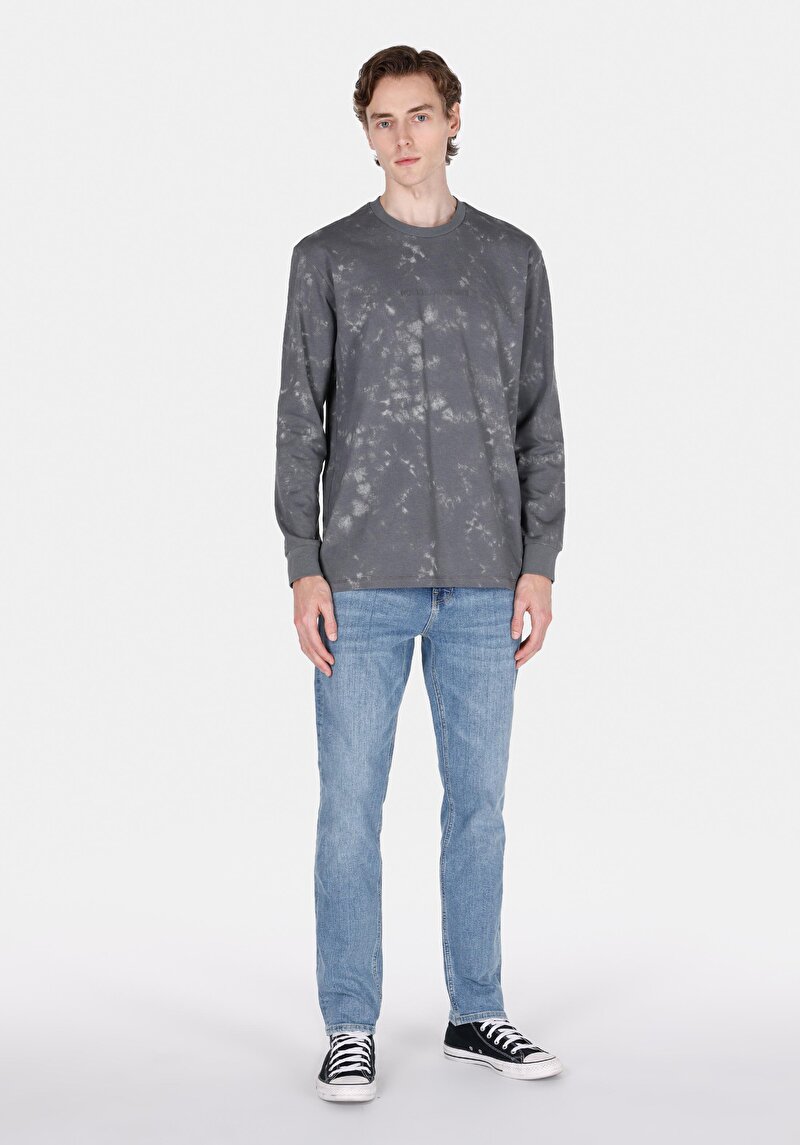 Показати інформацію про Футболка З Довгим Рукавом Чоловіча Сіра  Cl1072297