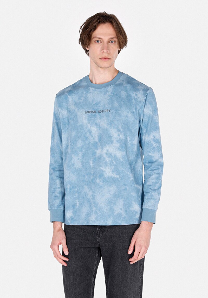 Зображення Футболка З Довгим Рукавом Чоловіча Блакитна Cl1072297