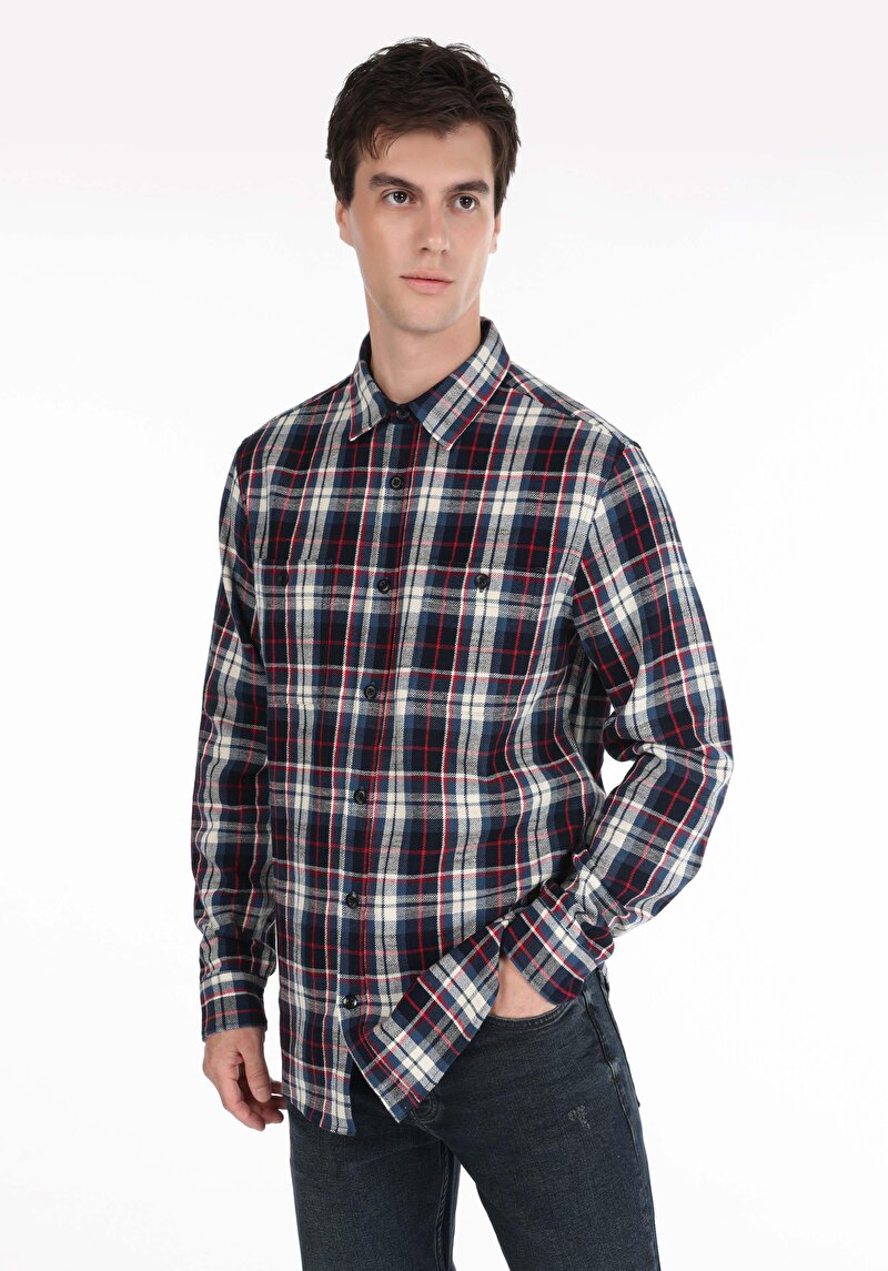 Зображення Сорочка З Довгим Рукавом Чоловіча Блакитна  Cl1064640