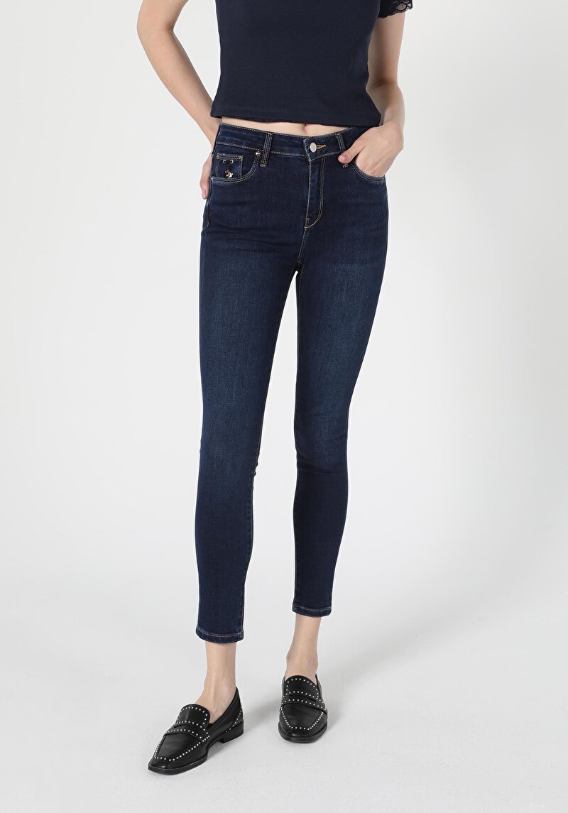 Показати інформацію про 759 Lara Джинси Жіночі Блакитні Супер Вузького Крою Cl1056571