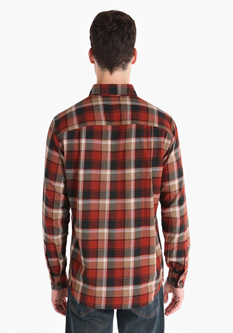 Показати інформацію про Сорочка З Довгим Рукавом Чоловіча Помаранчева  Cl1064654