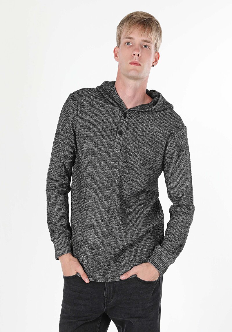 Показати інформацію про Футболка З Довгим Рукавом Чоловіча Сіра  Cl1056911