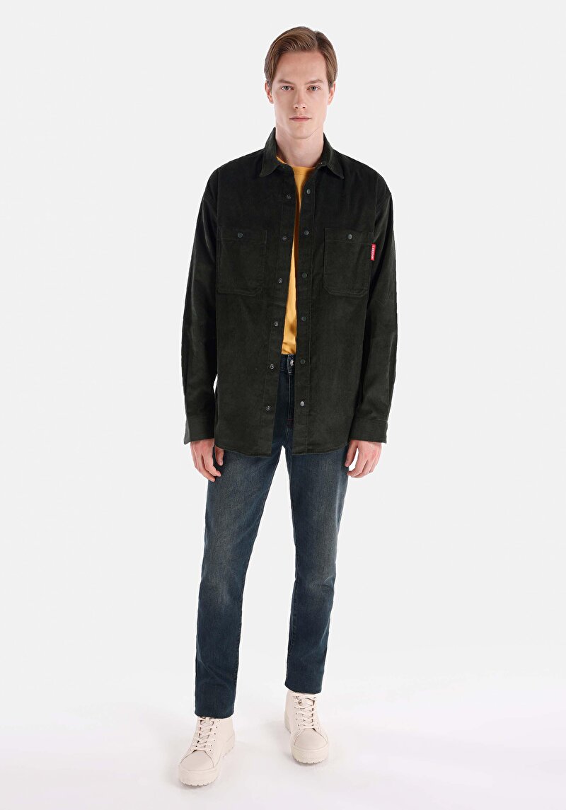 Зображення 044 Karl Джинси Чоловічі Блакитні Прямого Крою Cl1066340