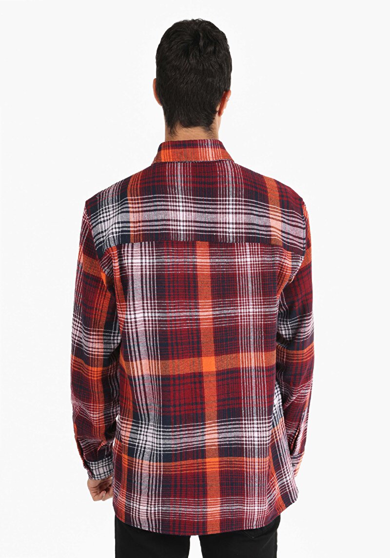 Показати інформацію про Сорочка З Довгим Рукавом Чоловіча Червона  Cl1064678