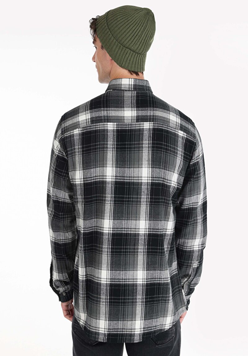 Показати інформацію про Сорочка З Довгим Рукавом Чоловіча Сіра  Cl1064765