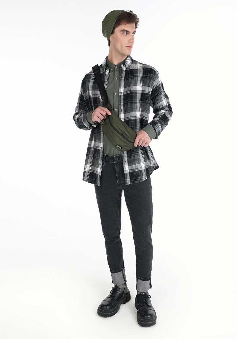 Показати інформацію про Сорочка З Довгим Рукавом Чоловіча Сіра  Cl1064765