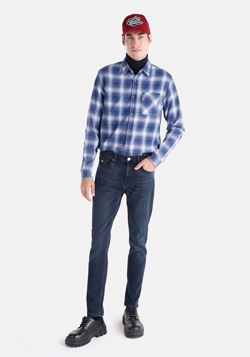 Зображення 067 Jack Джинси Чоловічі Блакитні Класичного Крою Cl1066358