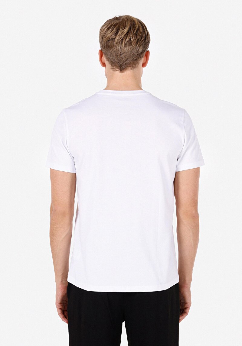 Показати інформацію про Футболка З Коротким Рукавом Чоловіча Біла  Cl1072314