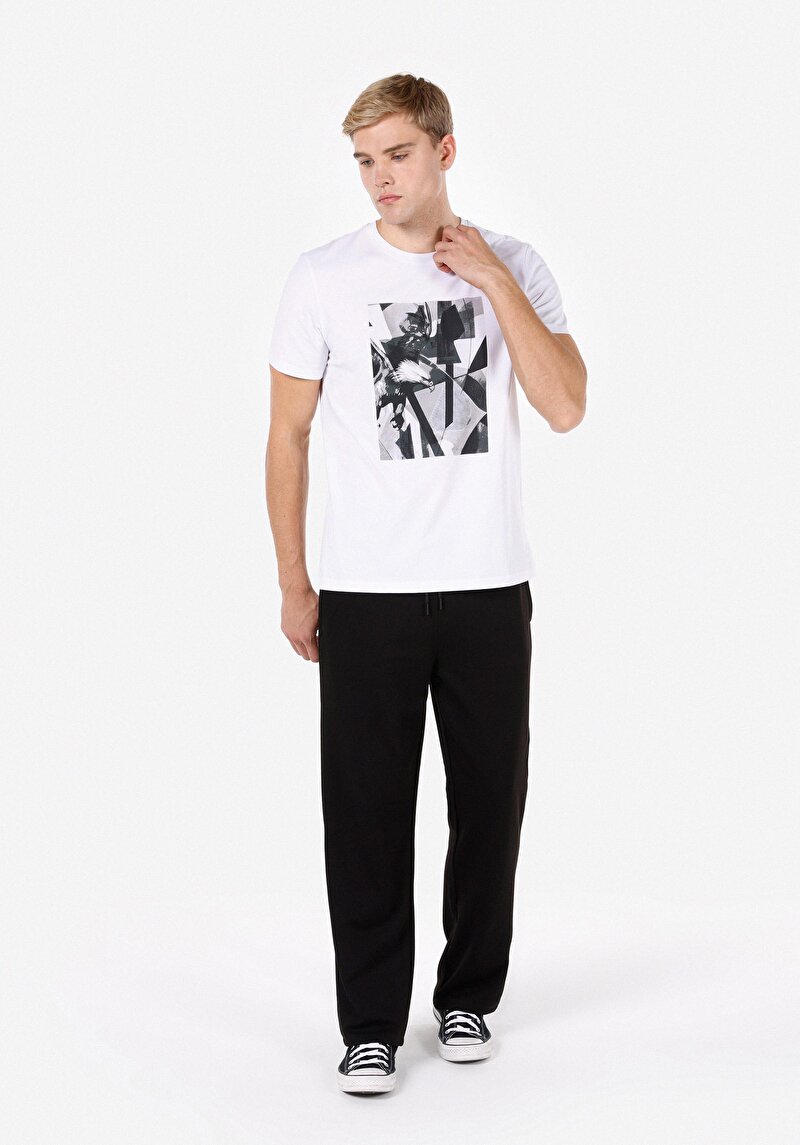 Показати інформацію про Футболка З Коротким Рукавом Чоловіча Біла  Cl1072314