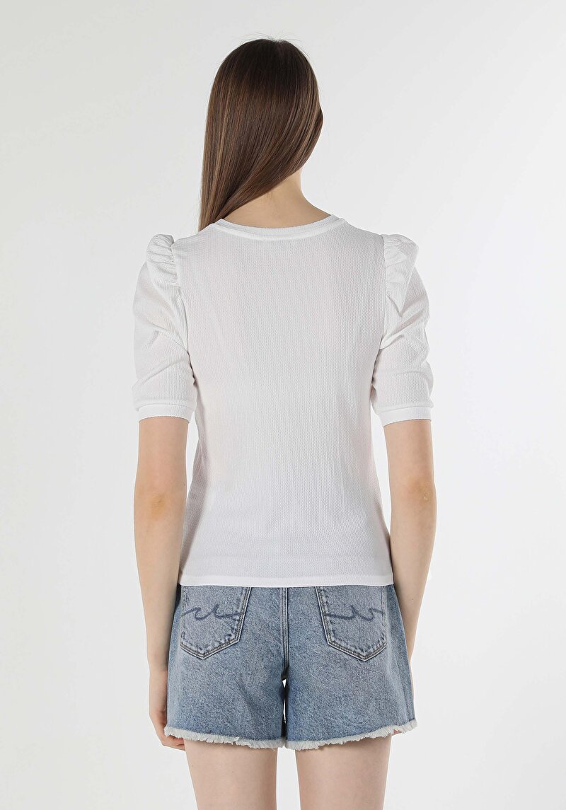 Показати інформацію про Футболка З Коротким Рукавом Жіноча Біла  Cl1058164