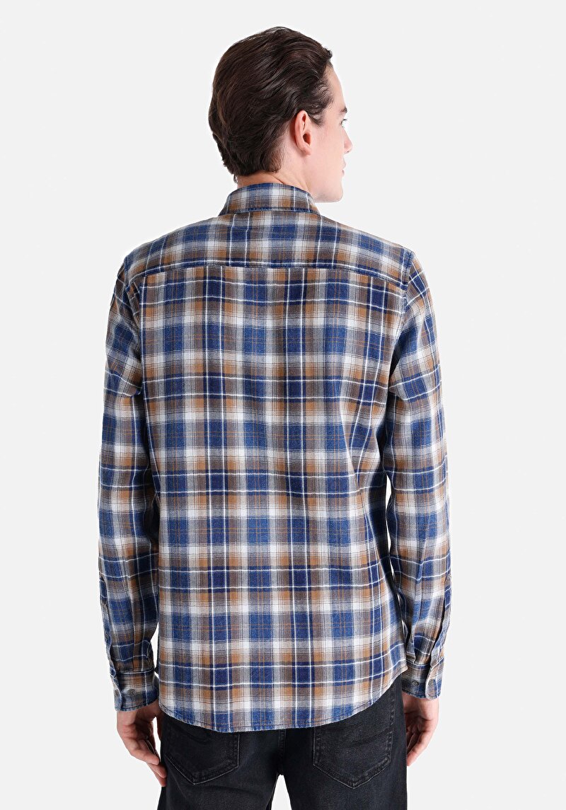 Зображення Сорочка З Довгим Рукавом Чоловіча Блакитна Cl1064808