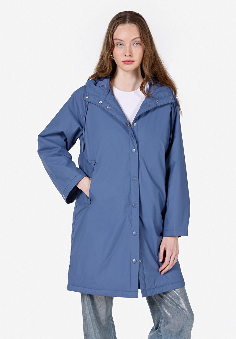 Зображення Куртка З Еко-шкіри Жіноча Блакитна Cl1072349