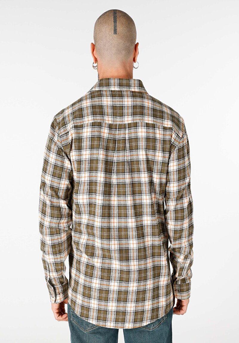 Показати інформацію про Сорочка З Довгим Рукавом Чоловіча Зелена  Cl1064815