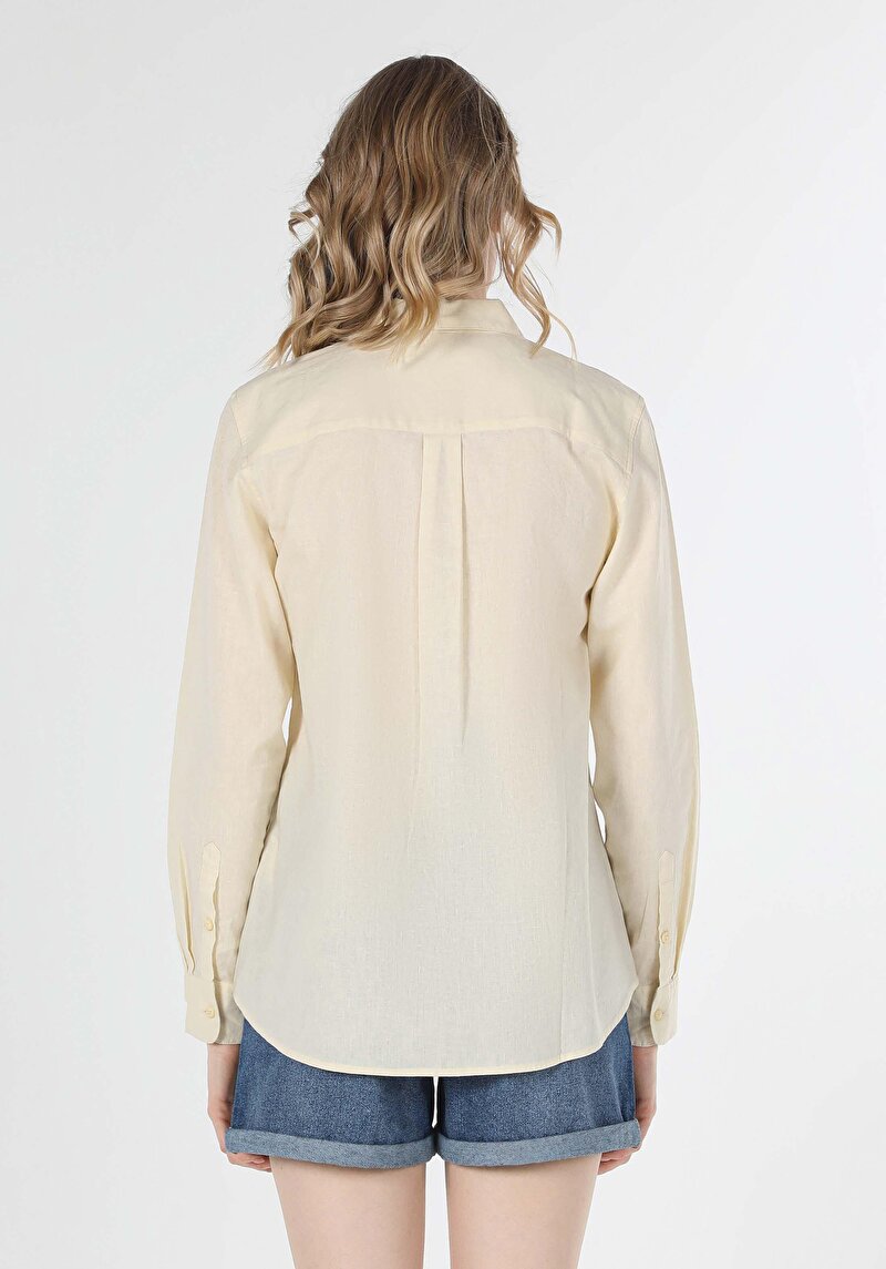 Показати інформацію про Сорочка З Довгим Рукавом Жіноча Жовта  Cl1058517