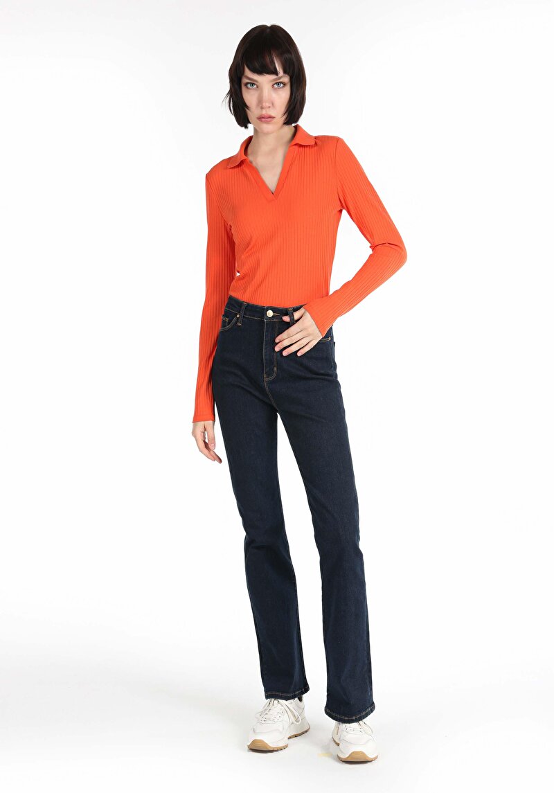 Зображення 791 Monica Джинси Жіночі Блакитні Класичного Крою Cl1066393