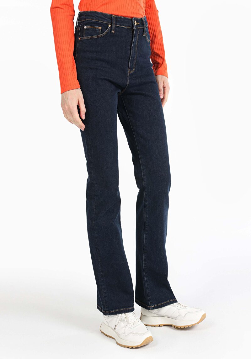 Зображення 791 Monica Джинси Жіночі Блакитні Класичного Крою Cl1066393