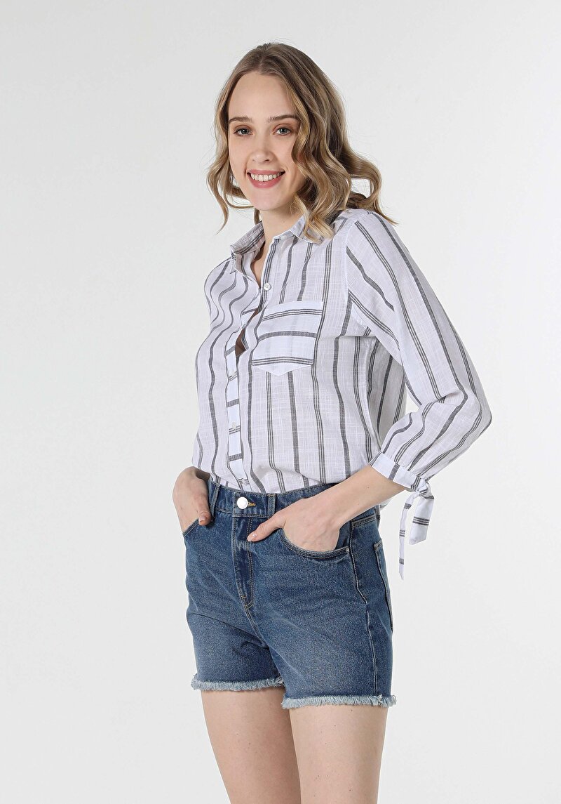 Зображення Сорочка З Довгим Рукавом Жіноча Біла  Cl1058729