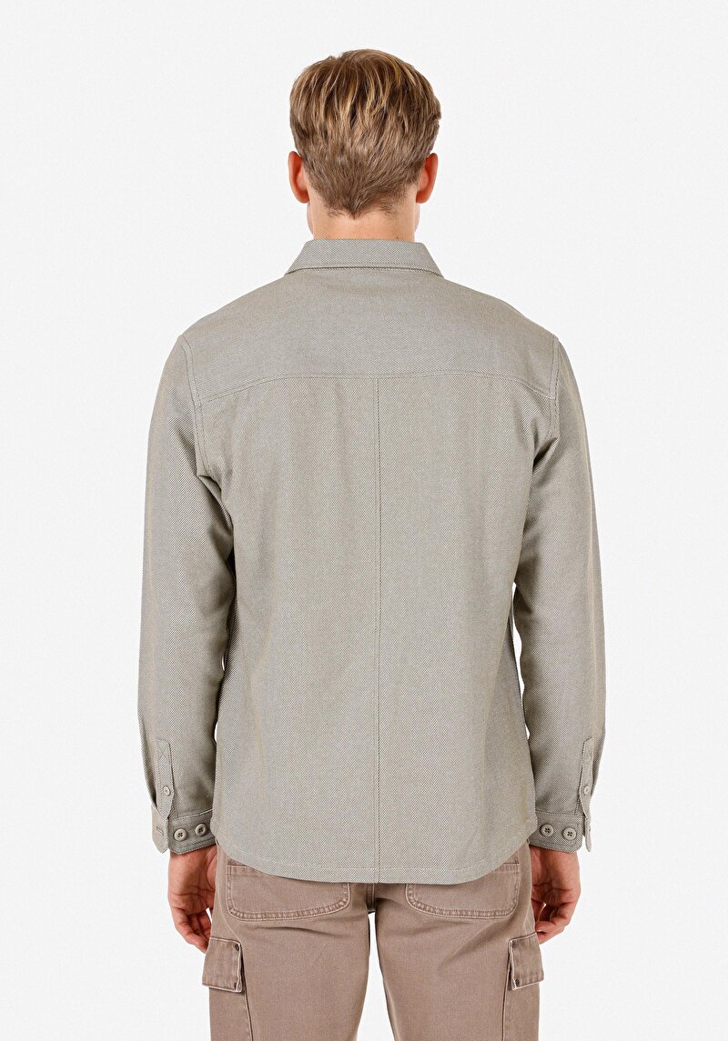 Показати інформацію про Сорочка З Довгим Рукавом Чоловіча Зелена  Cl1064878